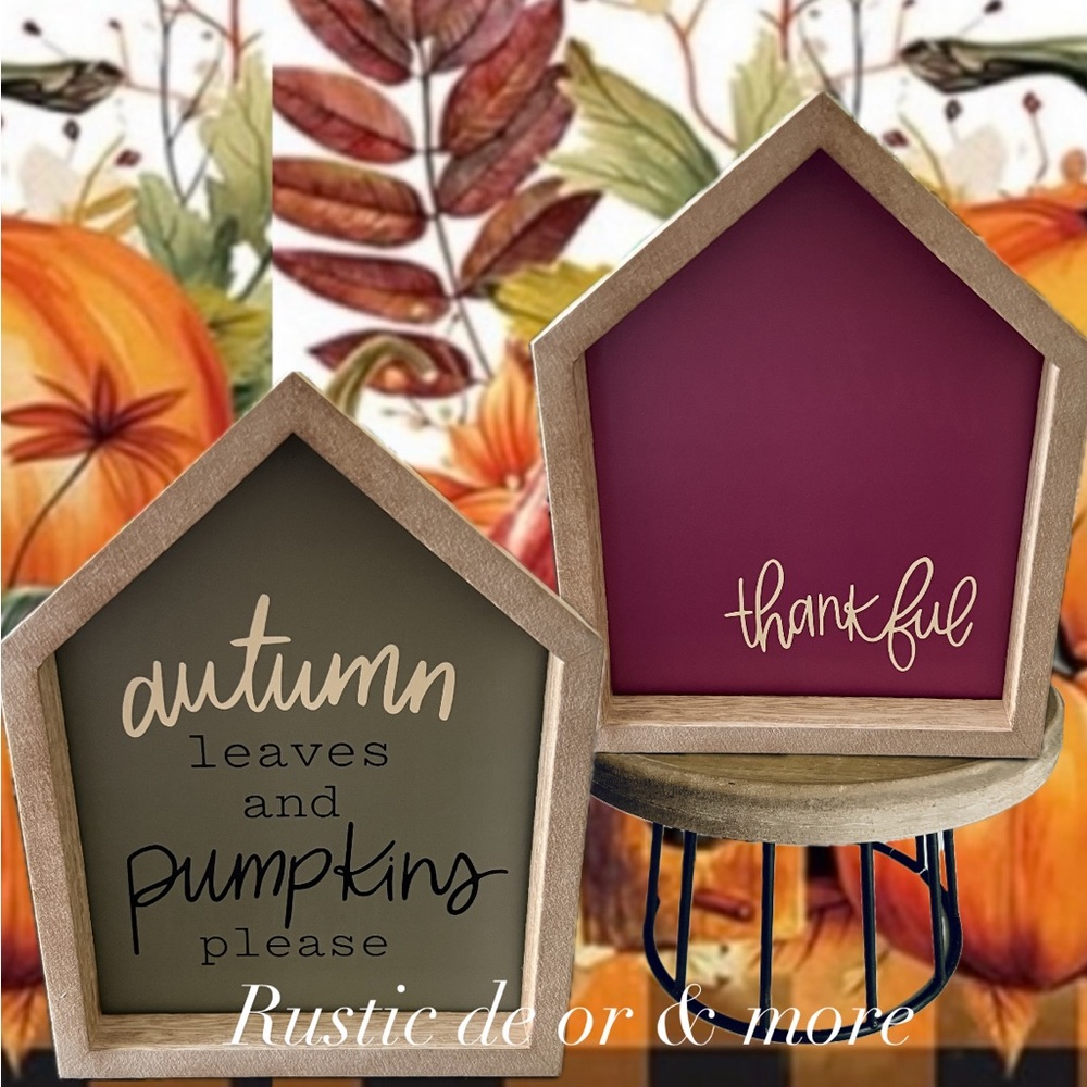 Interchangeable Wood Frame House Sign